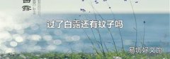 过了白露还有蚊子吗