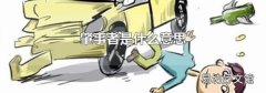 肇事者是什么意思