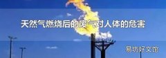 天然气燃烧后的废气对人体的危害