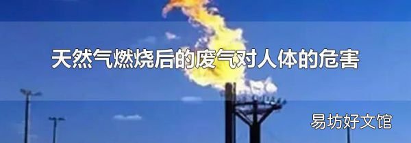 天然气燃烧后的废气对人体的危害