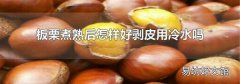 板栗煮熟后怎样好剥皮用冷水吗