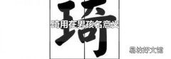 琦用在男孩名意义