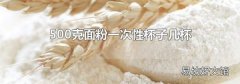 500克面粉一次性杯子几杯