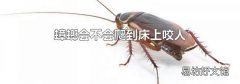 蟑螂会不会爬到床上咬人