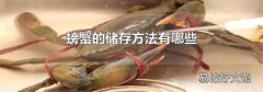 螃蟹的储存方法有哪些