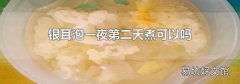 銀耳泡一夜第二天煮可以嗎