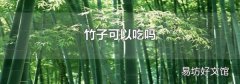 竹子可以吃嗎