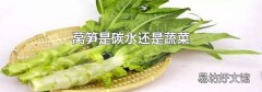 萵筍是碳水還是蔬菜