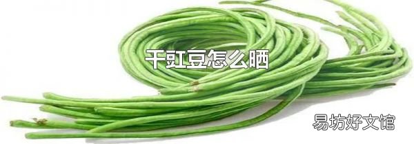 干豇豆怎么曬