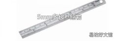 5mm多长参照物