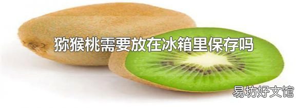 獼猴桃需要放在冰箱里保存嗎