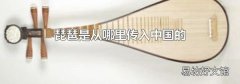 琵琶是從哪里傳入中國的