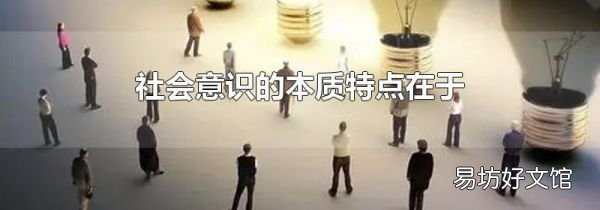 社會意識的本質特點在于