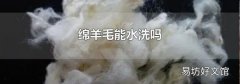 绵羊毛能水洗吗