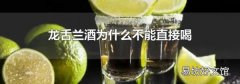 龙舌兰酒为什么不能直接喝
