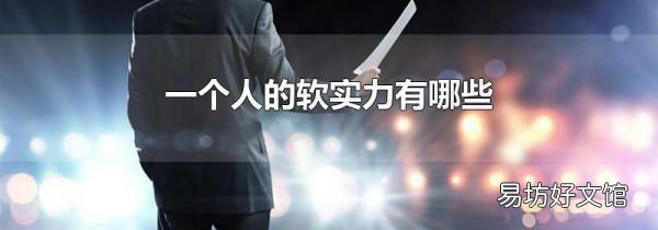 一个人的软实力有哪些