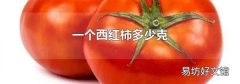 一个西红柿多少克