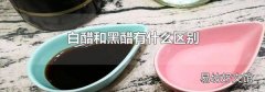 白醋和黑醋有什么区别