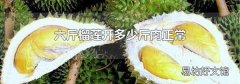 六斤榴蓮開多少斤肉正常