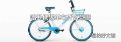 哈羅低碳單車什么意思