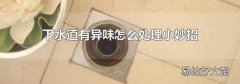 下水道有异味怎么处理小妙招