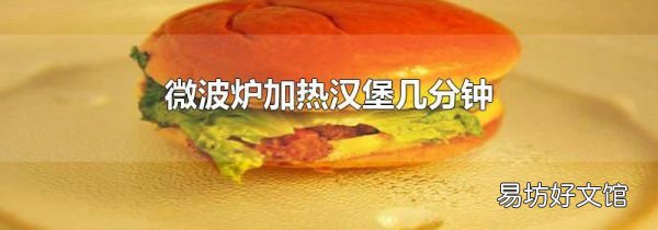 微波炉加热汉堡几分钟