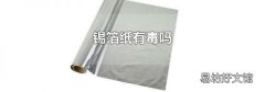 锡箔纸有毒吗