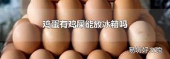 鸡蛋有鸡屎能放冰箱吗