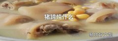猪蹄炖什么