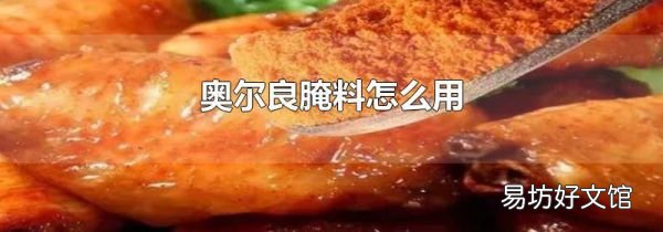 奧爾良腌料怎么用