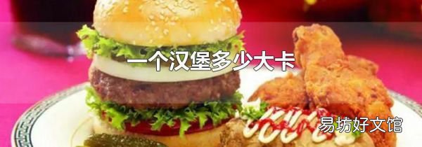 一個(gè)漢堡多少大卡
