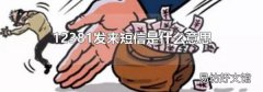 12381發(fā)來短信是什么意思