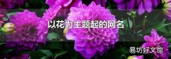 以花为主题起的网名