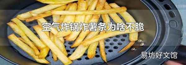 空氣炸鍋炸薯條為啥不脆