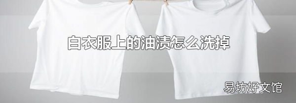 白衣服上的油漬怎么洗掉