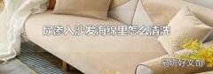 尿渗入沙发海绵里怎么清洗
