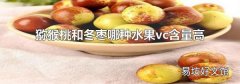 獼猴桃和冬棗哪種水果vc含量高
