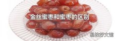 金丝蜜枣和蜜枣的区别