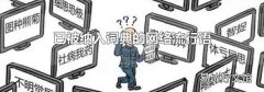 已被纳入词典的网络流行语