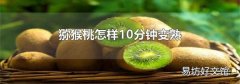 獼猴桃怎樣10分鐘變熟