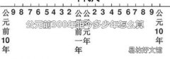 公元前300年距今多少年怎么算