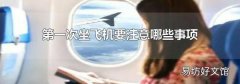 第一次坐飞机要注意哪些事项