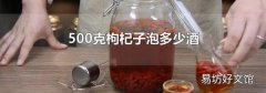500克枸杞子泡多少酒