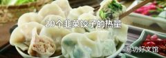 20个韭菜饺子的热量