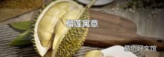 榴莲寓意
