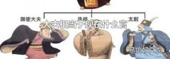 大夫相当于现在什么官
