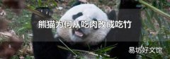 熊貓為何從吃肉改成吃竹