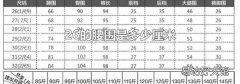26的腰圍是多少厘米