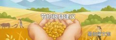 節(jié)約糧食建議