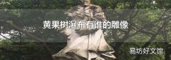 黄果树瀑布有谁的雕像